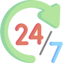 خدمات 24 ساعته 7 روز هفته